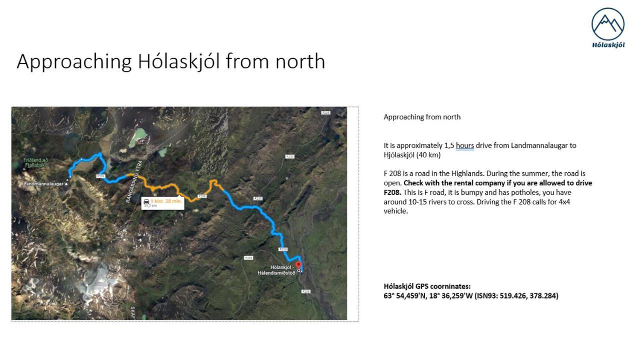 Holaskjol Highland Center Kirkjubæjarklaustur Eksteriør billede